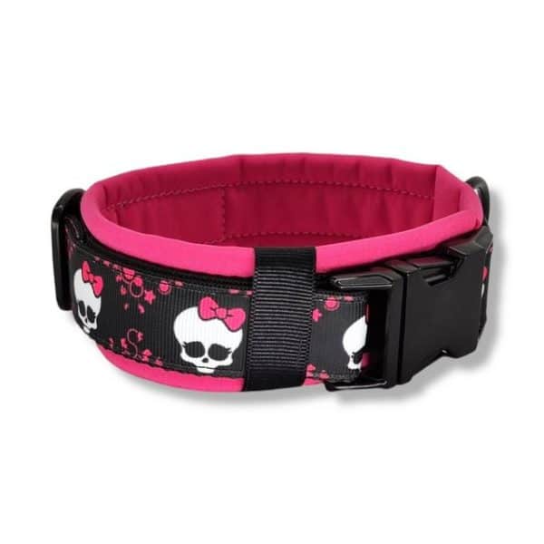 D by E Couture Pink Bow Skull III Hunde-Halsband Test